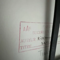 Photo artistique dédicacée par Gheorge Rizeanu XXe 2 enfants roumains