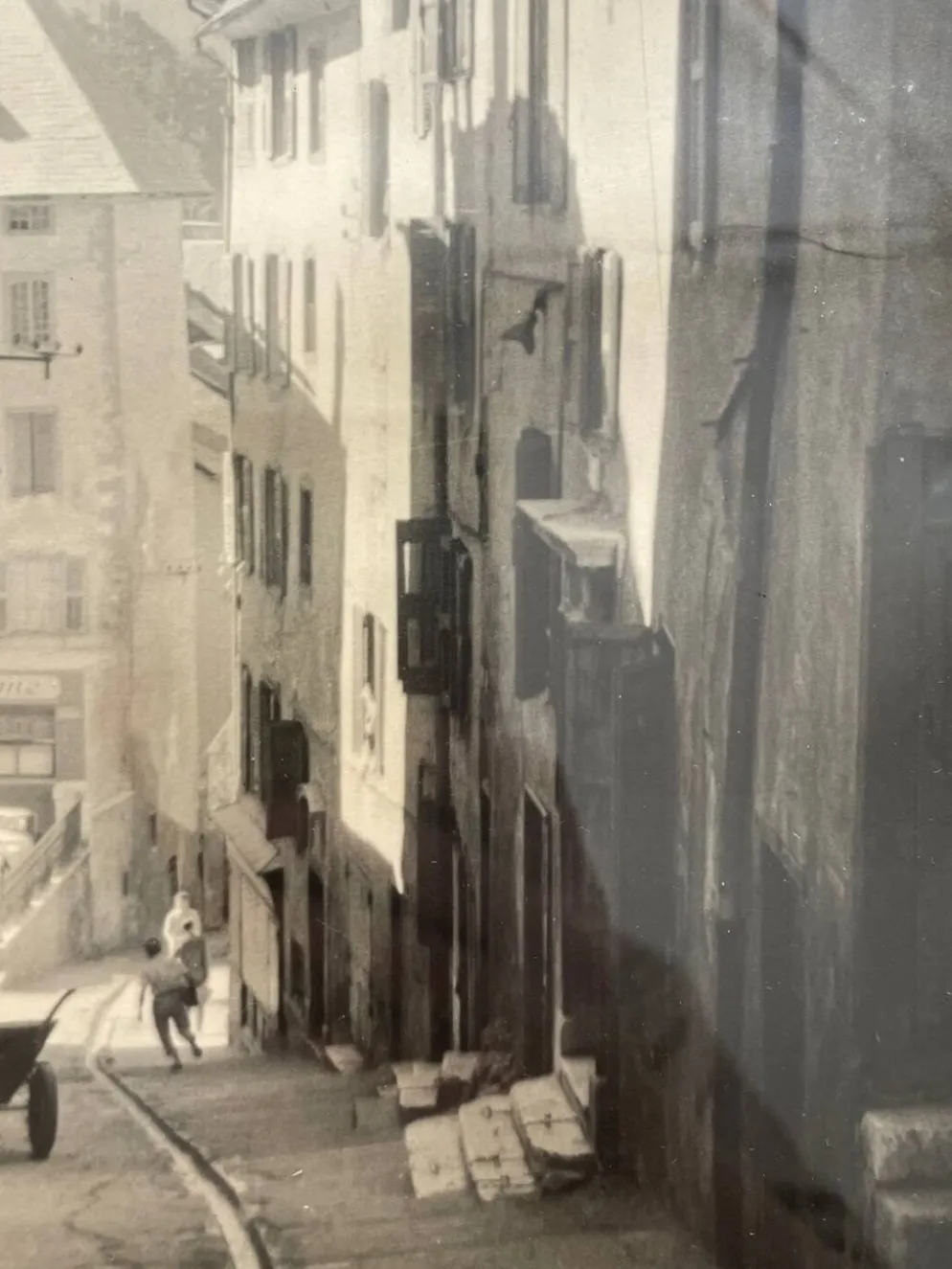Photographie ancienne argentique Briançon 1950