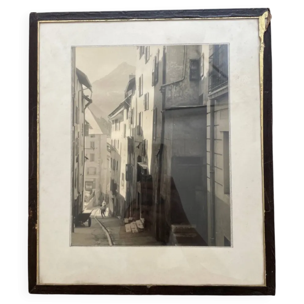 Photographie ancienne argentique Briançon 1950