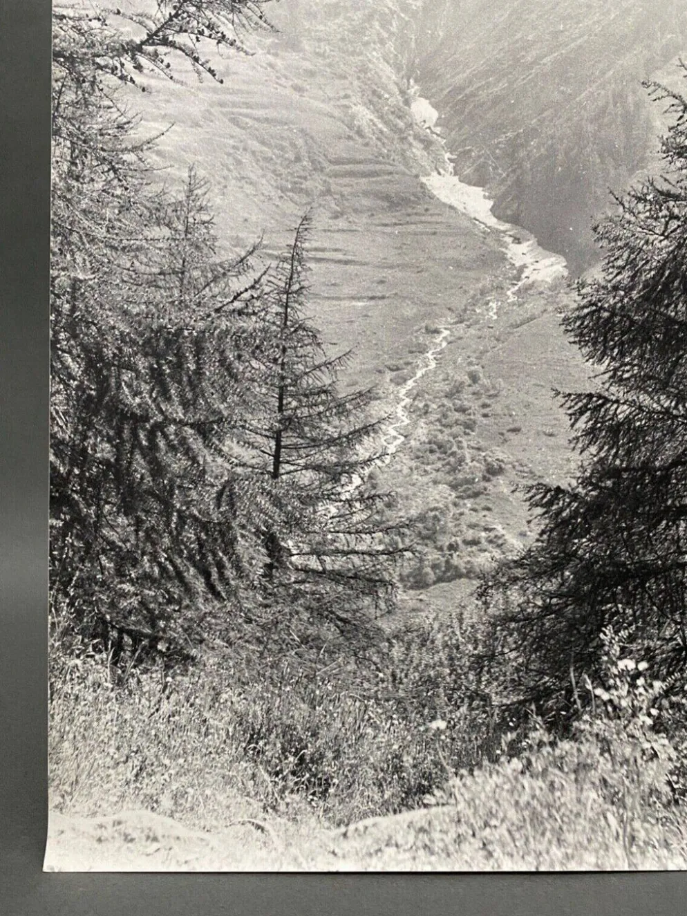 Photographie argentique Bernard Darot Paysage de montagne XXe