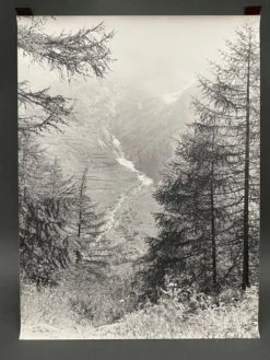 Photographie argentique Bernard Darot Paysage de montagne XXe