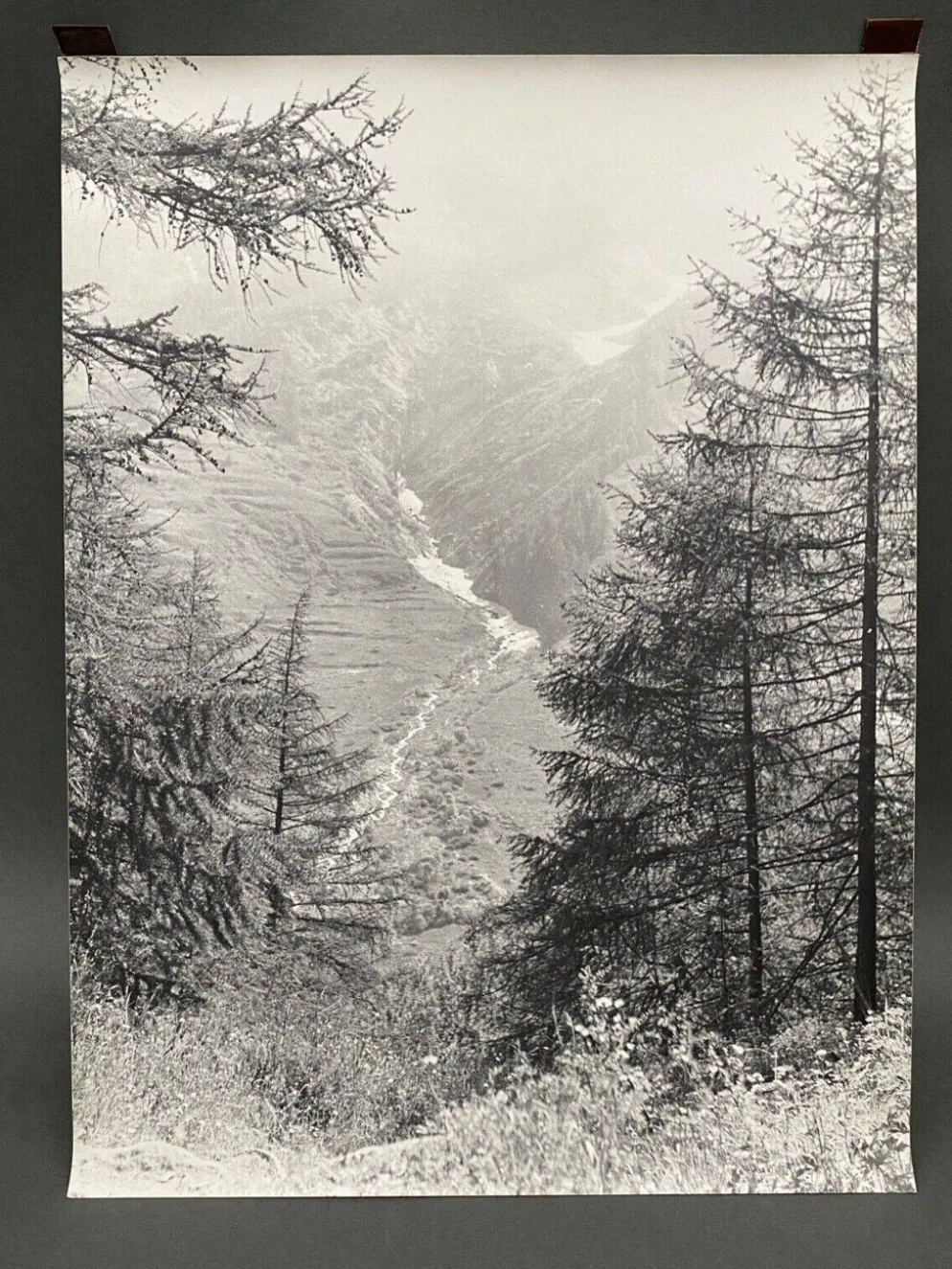 Photographie argentique Bernard Darot Paysage de montagne XXe