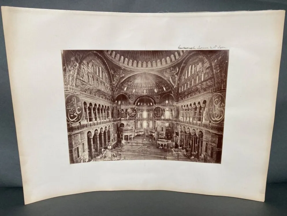 Photographie Constantinople Sainte Sophie XIXe Albumine