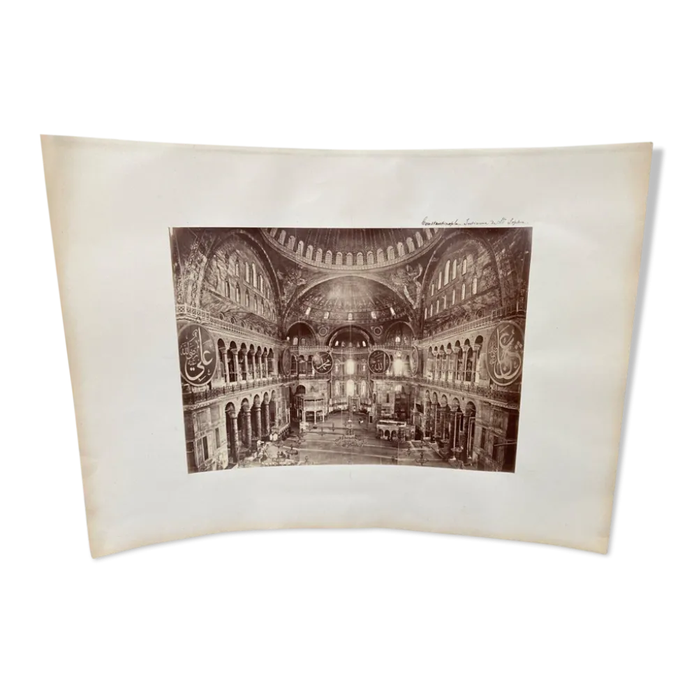 Photographie Constantinople Sainte Sophie XIXe Albumine