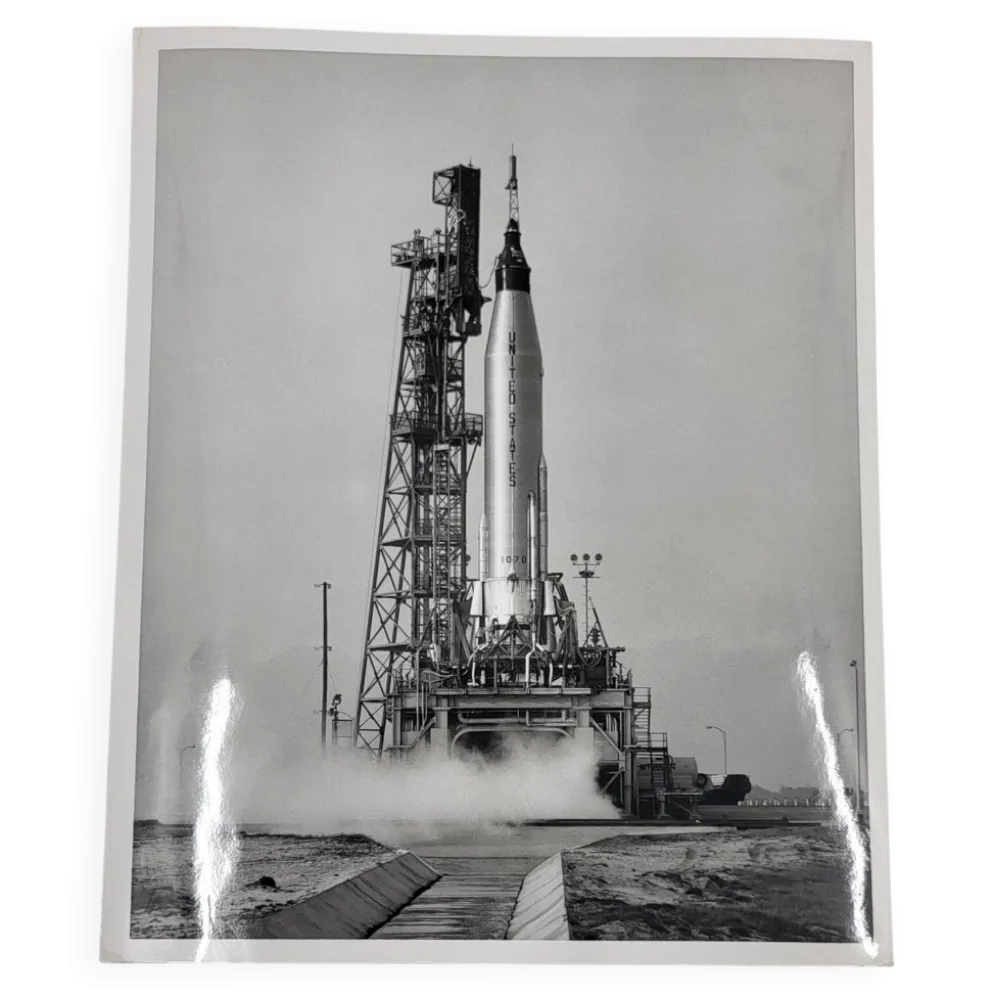 Photographie Us Air Force Lanceur Mercury Aurore 7 Nasa USA 1962