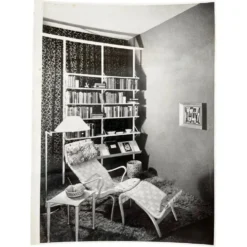 Photo originale de meubles par Bruno Mathsson / Suède - 1945