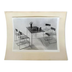 Photo originale de meubles par Helmuth Magga - Deutsche Werkstätten / 1957