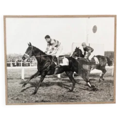Photo équestre, champs de course, années 40