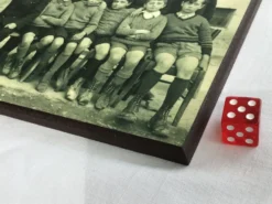 2 photos d’école années 30/40 sur bois