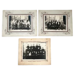 3 photos de classe début XXe