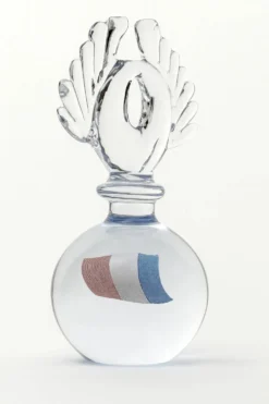 Pièce en verre sculptural du milieu du siècle, années 1970