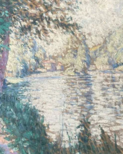 Pierre Thomas (1865-1930) — Bord de rivière en Limousin, huile sur toile