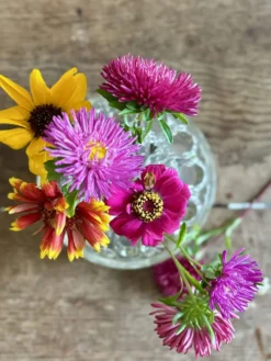 Pique fleur ancien en verre XXL