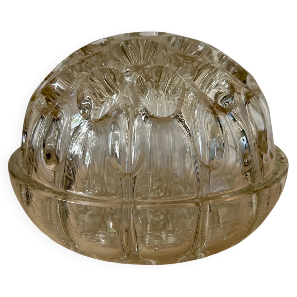 Pique fleur ancien en verre XXL