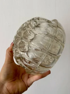 Pique fleur ancien en verre XXL