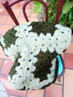 Plaid crocheté patchwork