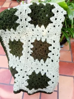 Plaid crocheté patchwork