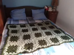 Plaid crocheté patchwork