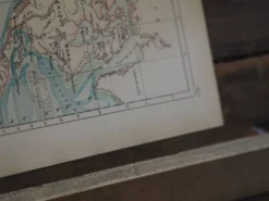 Planisphère ancien de 1887 – Carte géographique vintage