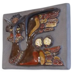 Plaque en ceramique suedoise jie Gantofta 1960