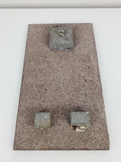 Plaque en lave émaillée vintage