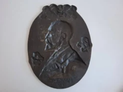 Plaque murale Art Déco T. G. Masaryk 1920, Tchécoslovaquie
