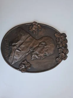 Plaque murale Art Déco T. G. Masaryk 1920, Tchécoslovaquie