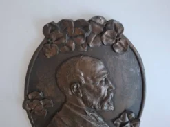 Plaque murale Art Déco T. G. Masaryk 1920, Tchécoslovaquie