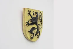 Plaque murale avec lion flamand par Vandeweghe pour Amphora, Belgique, vers 1950