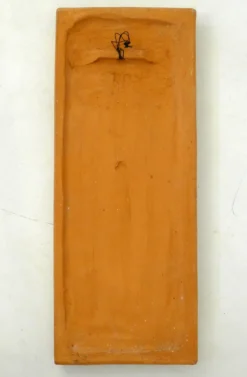 Plaque murale Femme baigneuse, bas-relief en terre cuite