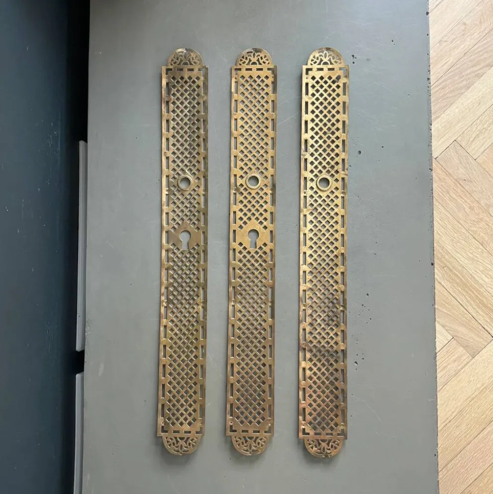 3 plaques de propreté anciennes - 52cm - Ref 1337