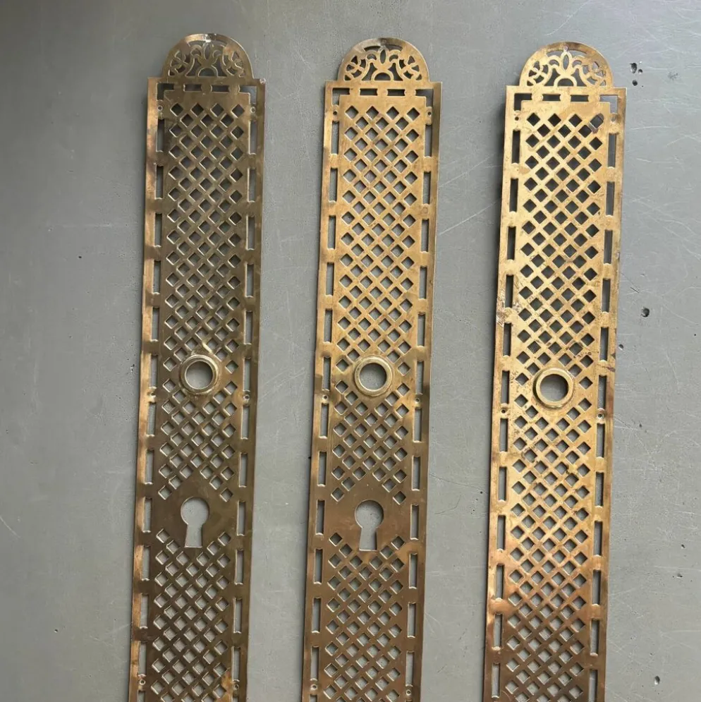 3 plaques de propreté anciennes - 52cm - Ref 1337