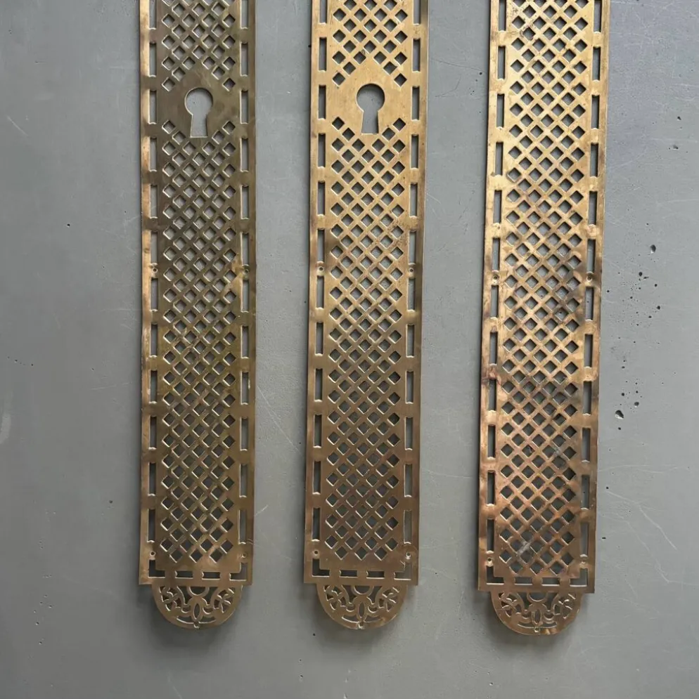 3 plaques de propreté anciennes - 52cm - Ref 1337