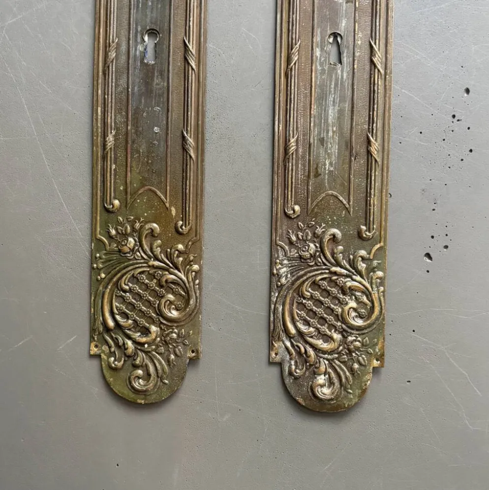 2 plaques de propreté anciennes - 53cm - Ref 1338