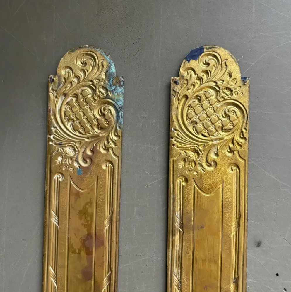 2 plaques de propreté anciennes - 53cm - Ref 1338