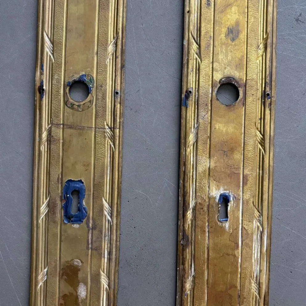 2 plaques de propreté anciennes - 53cm - Ref 1338
