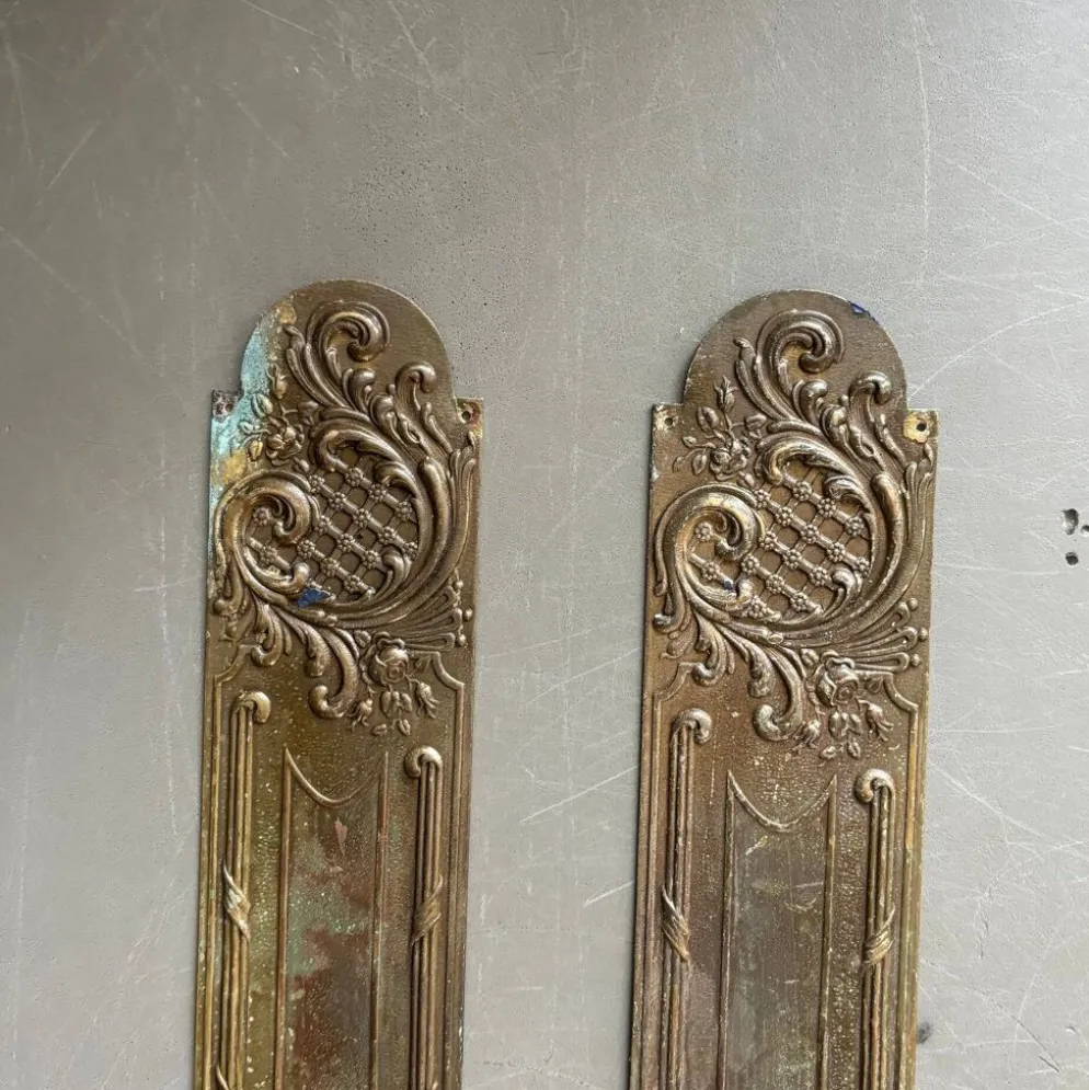 2 plaques de propreté anciennes - 53cm - Ref 1338