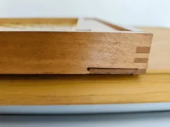 Plateau de jeux ancien en bois réversible