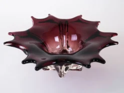 Plateau en verre, design italien, années 1970, fabriqué en Italie