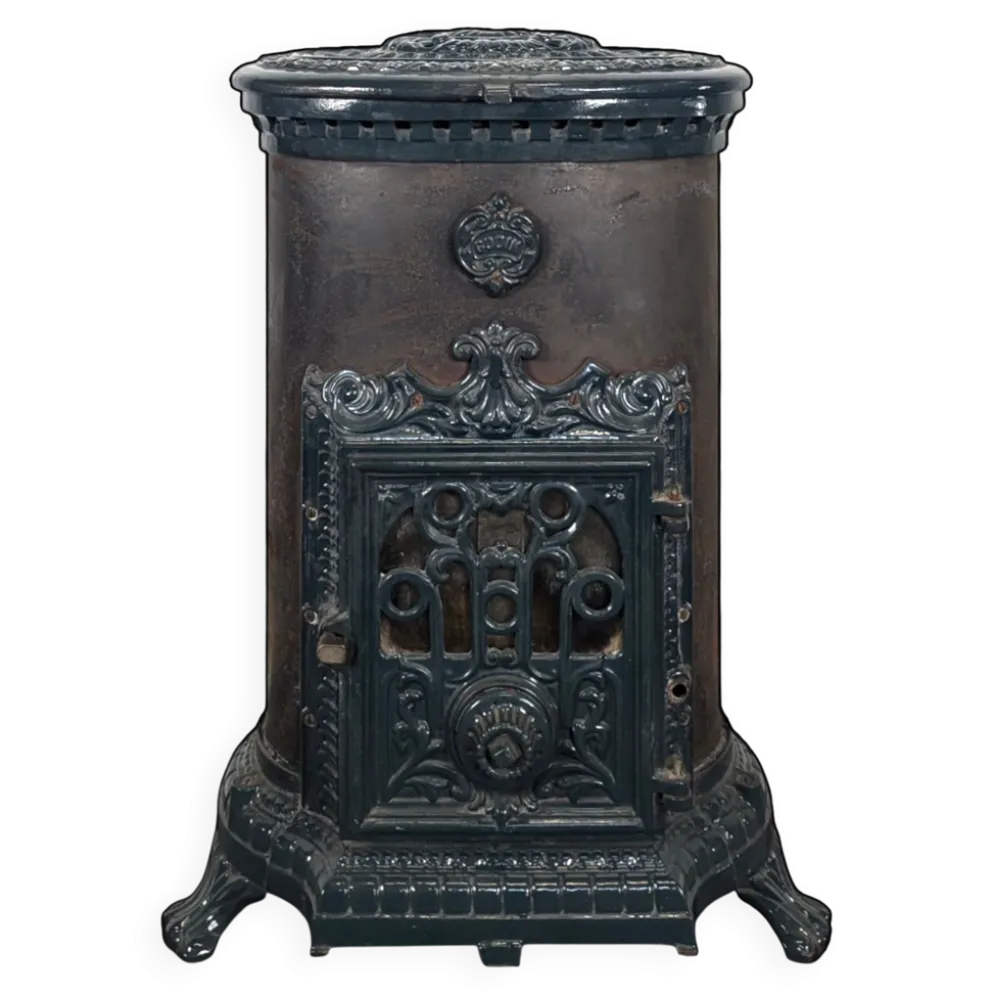 Poele à bois de marque Godin en fonte et acier