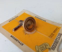 Poignée bouton de meuble vintage style Louis XVI doré à l' or fin