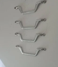 Poignée de meuble vintage chrome années 60