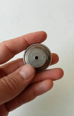 Poignée de meuble vintage en aluminium massif