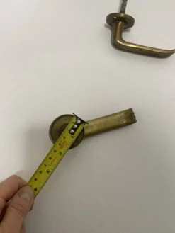 Poignée de porte en laiton Gio Ponti Art Déco années 1930 architecture italienne du milieu du siècle