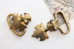 Poignées anciennes de piano, bronze ancien