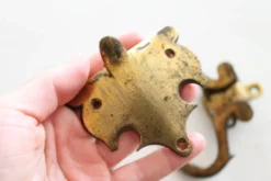 Poignées anciennes de piano, bronze ancien