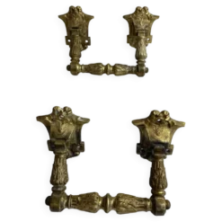 Poignées articulées en bronze