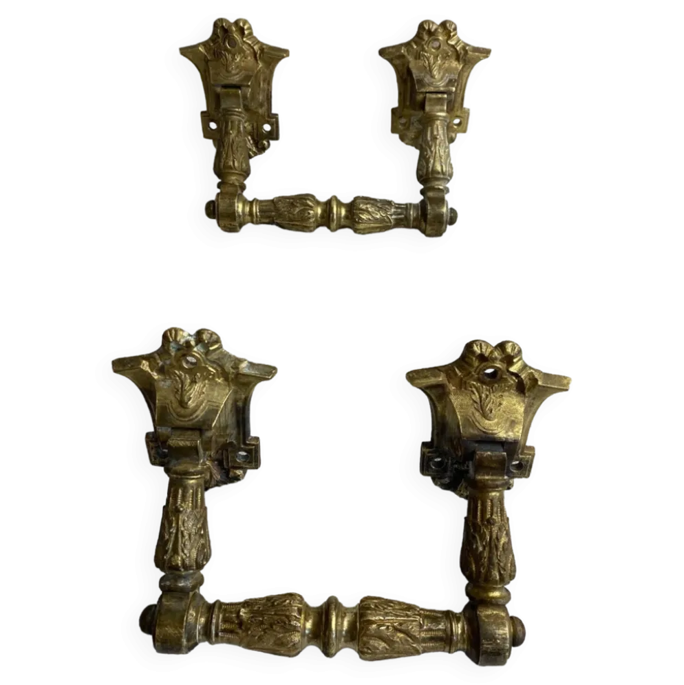 Poignées articulées en bronze
