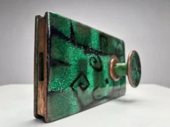 Poignées de porte émaillées attribuées à Paolo De Poli, Italie, années 1950