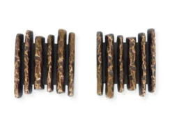 Poignées de portes brutalistes en bronze, Alpan, Allemagne, circa 1970